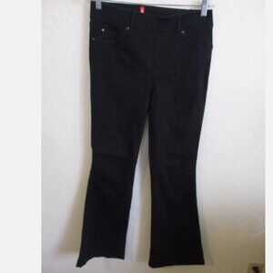spanx Flare Jeans Clean Black High Rise Size Medium Black